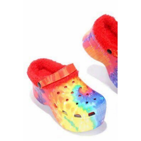 Cape Robbin Shoes New Cape Robbin Gardener Platform Tie Dye Faux